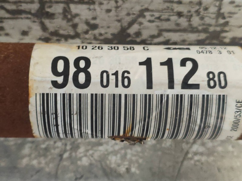 Recambio de transmision delantera derecha para peugeot 208 active referencia OEM IAM 9801611280  