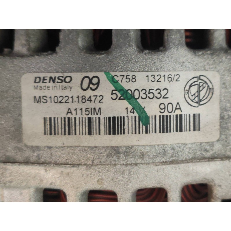 Recambio de alternador para fiat tipo ii (357) berlina lounge referencia OEM IAM MS1022118472 52003532 