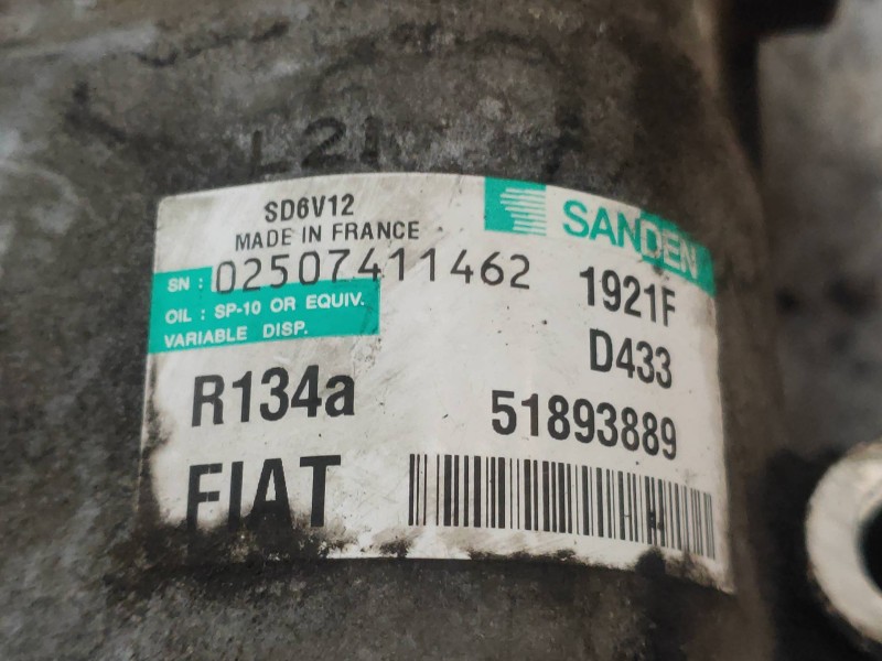 Recambio de compresor aire acondicionado para opel combo d kasten l2h1 2,4t referencia OEM IAM SD6V121921F 51893889 