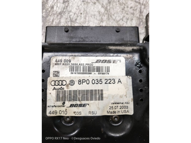 Recambio de modulo electronico para audi a3 (8p) 2.0 fsi ambiente referencia OEM IAM 449010 8P035223A 