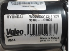 Recambio de motor limpia delantero para hyundai i20 coupe 1.2 16v cat referencia OEM IAM W000055128 98100GB000 98100C8000 W00005 2