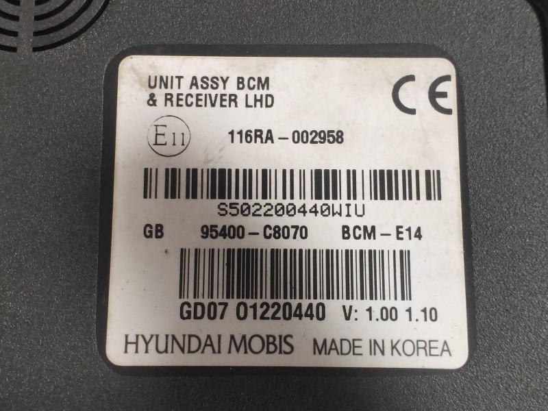 Recambio de modulo electronico para hyundai i20 coupe 1.2 16v cat referencia OEM IAM 95400C8070  
