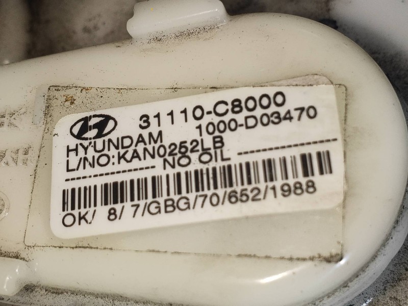 Recambio de bomba combustible para hyundai i20 coupe 1.2 16v cat referencia OEM IAM 31110C8000 1000D03470 