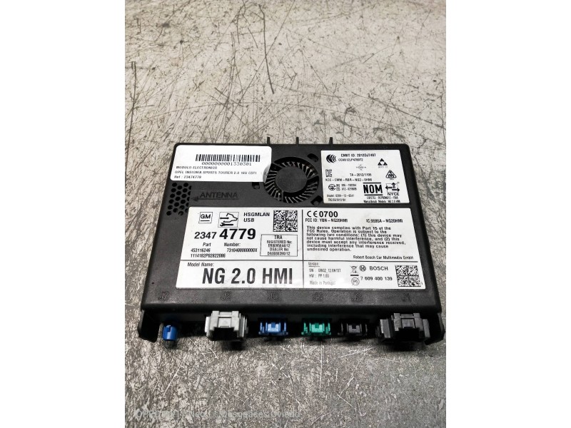 Recambio de modulo electronico para opel insignia sports tourer 2.0 16v cdti referencia OEM IAM 23474779  