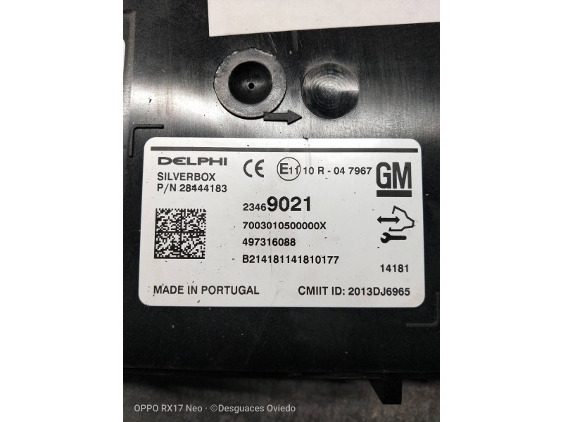Recambio de modulo electronico para opel insignia sports tourer 2.0 16v cdti referencia OEM IAM 23474779  
