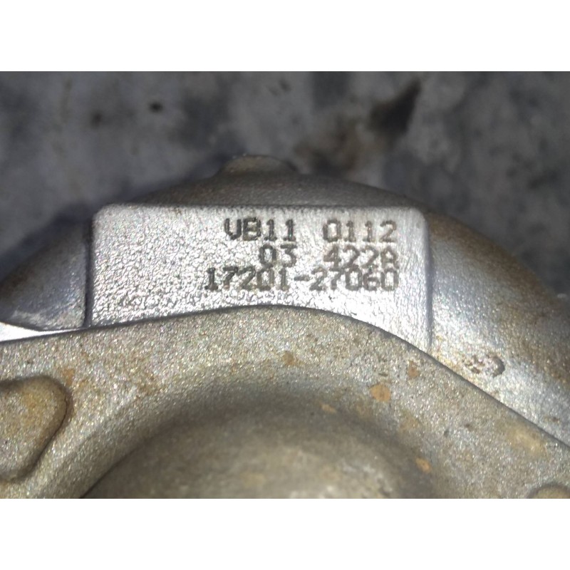 Recambio de turbocompresor para toyota corolla (e12) 2.0 d-4d linea luna berlina referencia OEM IAM 1720127060  