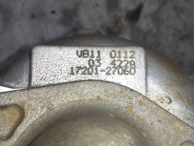 Recambio de turbocompresor para toyota corolla (e12) 2.0 d-4d linea luna berlina referencia OEM IAM 1720127060  