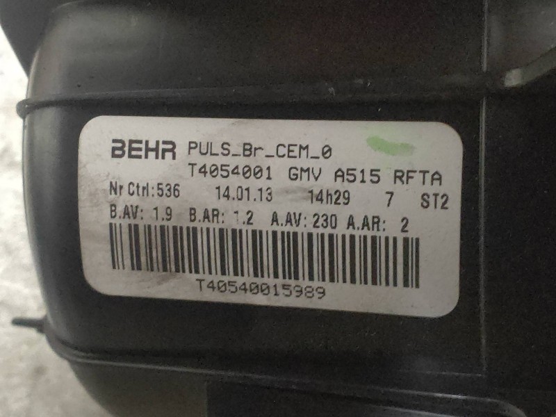Recambio de motor calefaccion para citroen c3 attraction referencia OEM IAM T4054001  