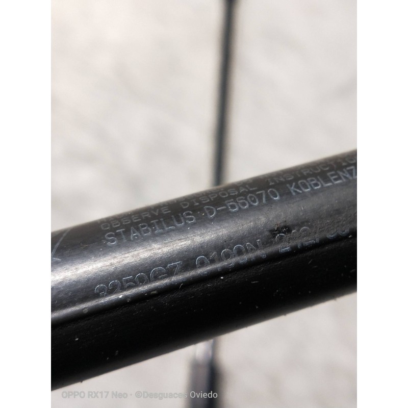 Recambio de amortiguadores capo para peugeot 306 berlina 3/4/5 puertas (s2) boulebard referencia OEM IAM 9629219580 4P 190N