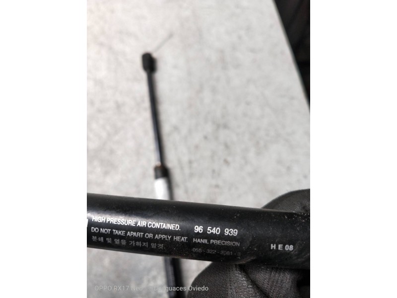 Recambio de amortiguadores maletero / porton para chevrolet aveo ls referencia OEM IAM 96540939  