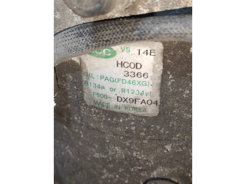 Recambio de compresor aire acondicionado para hyundai ix35 classic 2wd referencia OEM IAM F500DX9FA04  