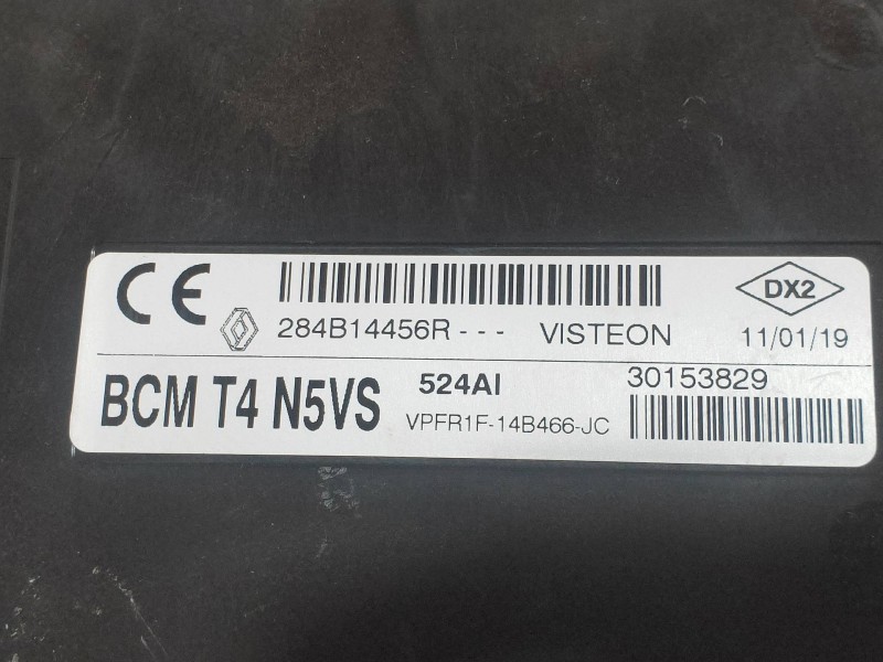 Recambio de modulo electronico para renault captur ii edition one referencia OEM IAM BCMT4N5VS 284B14456R 30153829
