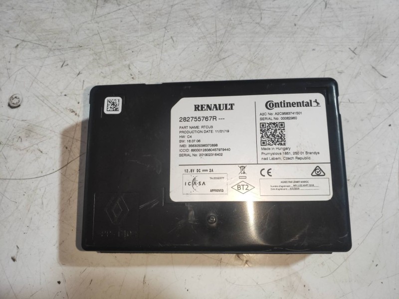 Recambio de modulo electronico para renault captur ii edition one referencia OEM IAM A2C9583741501 282755767R 