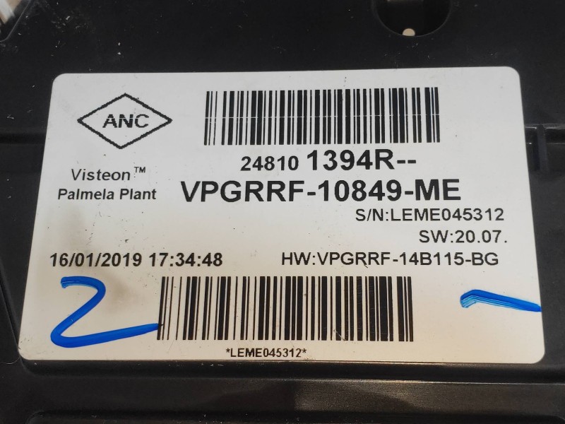 Recambio de cuadro instrumentos para renault captur ii edition one referencia OEM IAM 248101394R VPGRRF10849ME 