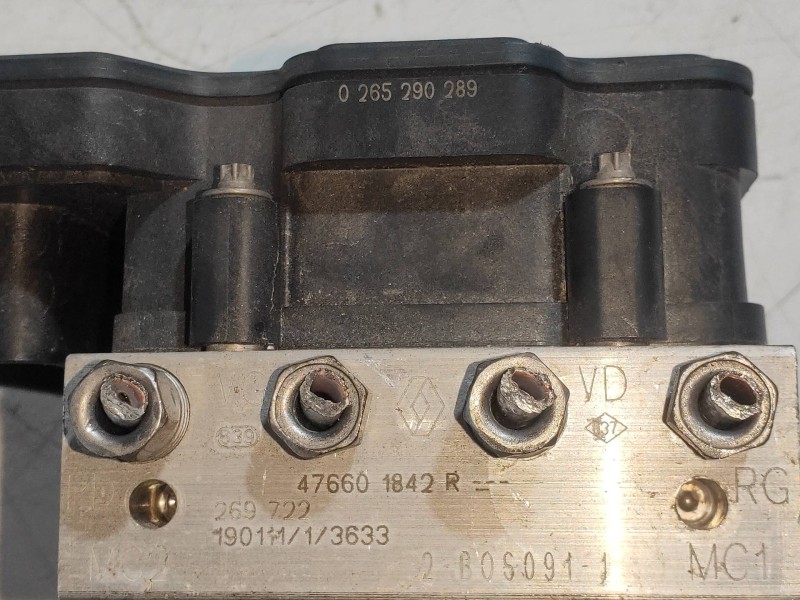 Recambio de abs para renault captur ii edition one referencia OEM IAM 0265290289 476601842R 0265956527