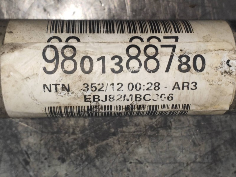 Recambio de transmision delantera derecha para citroen c3 attraction referencia OEM IAM 9801388780  
