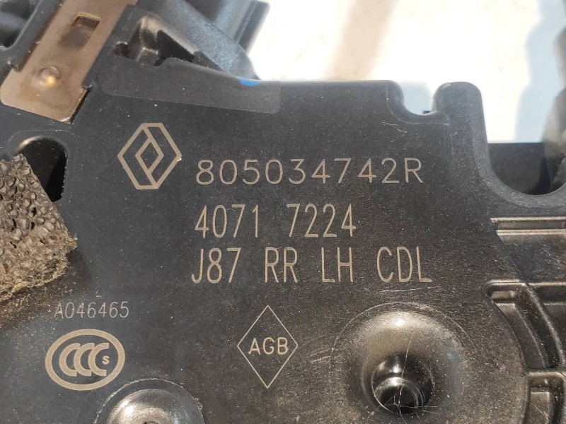 Recambio de motor cierre centralizado trasero izquierdo para renault captur ii edition one referencia OEM IAM 805034742R  