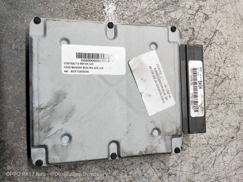 Recambio de centralita motor uce para ford mondeo berlina (gd) clx referencia OEM IAM XS7F12A650RA BASH 