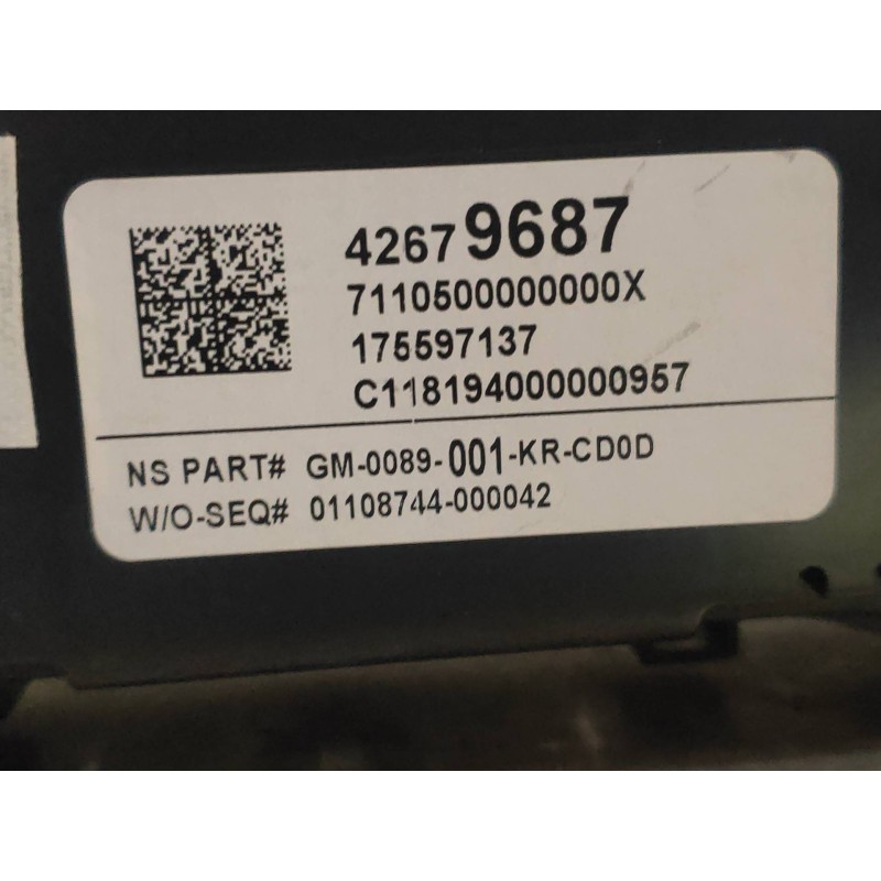 Recambio de cuadro instrumentos para opel mokka x color edition start/stop referencia OEM IAM 175597137 42679687 