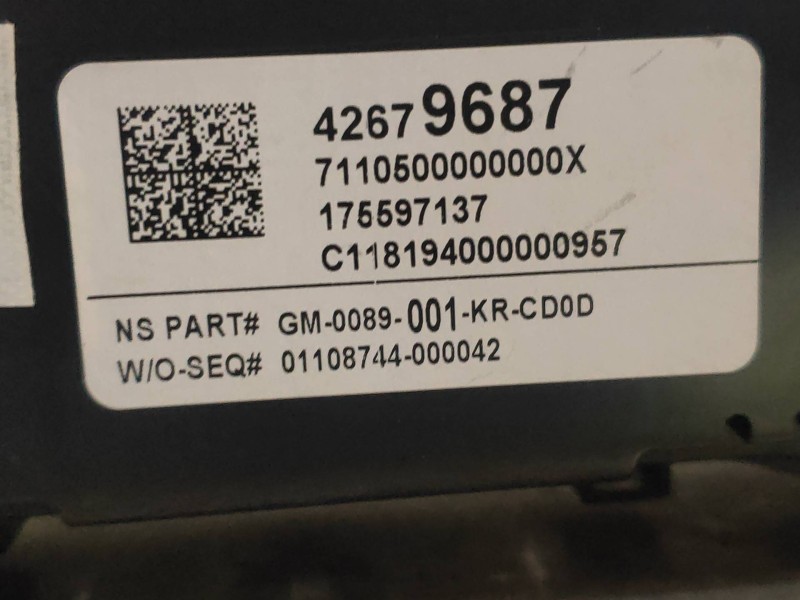 Recambio de cuadro instrumentos para opel mokka x color edition start/stop referencia OEM IAM 175597137 42679687 