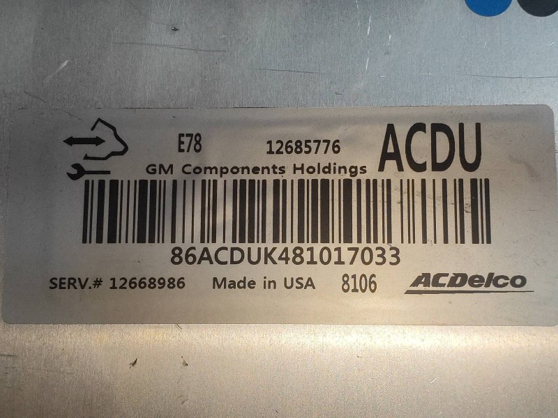 Recambio de centralita motor uce para opel mokka x color edition start/stop referencia OEM IAM 12685776 ACDU 