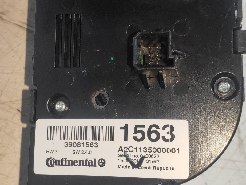 Recambio de mando calefaccion / aire acondicionado para opel mokka x color edition start/stop referencia OEM IAM 39081563 A2C113