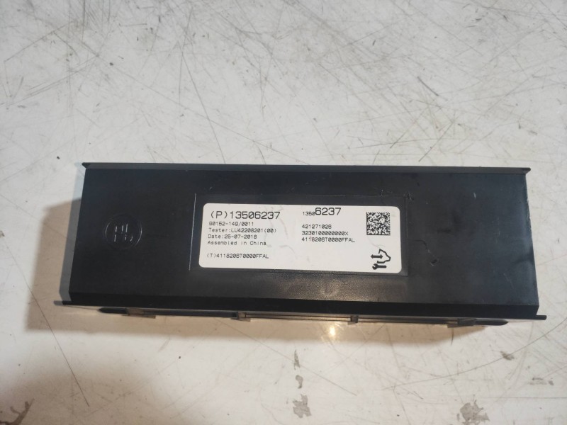 Recambio de modulo electronico para opel mokka x color edition start/stop referencia OEM IAM 13506237  