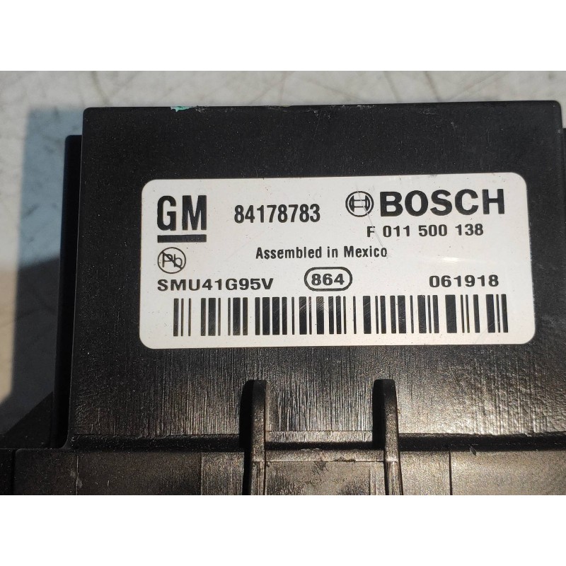 Recambio de modulo electronico para opel mokka x color edition start/stop referencia OEM IAM 84178783 F011500138 