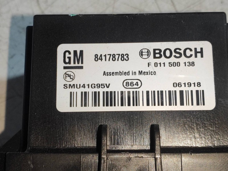 Recambio de modulo electronico para opel mokka x color edition start/stop referencia OEM IAM 84178783 F011500138 