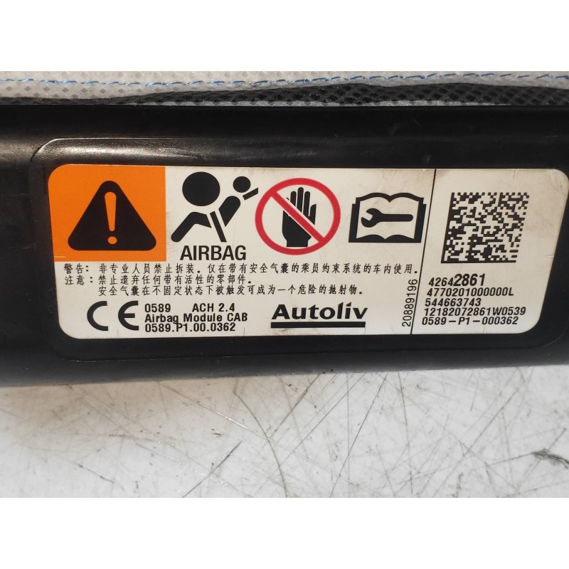 Recambio de airbag cortina delantero izquierdo para opel mokka x color edition start/stop referencia OEM IAM 42642861  