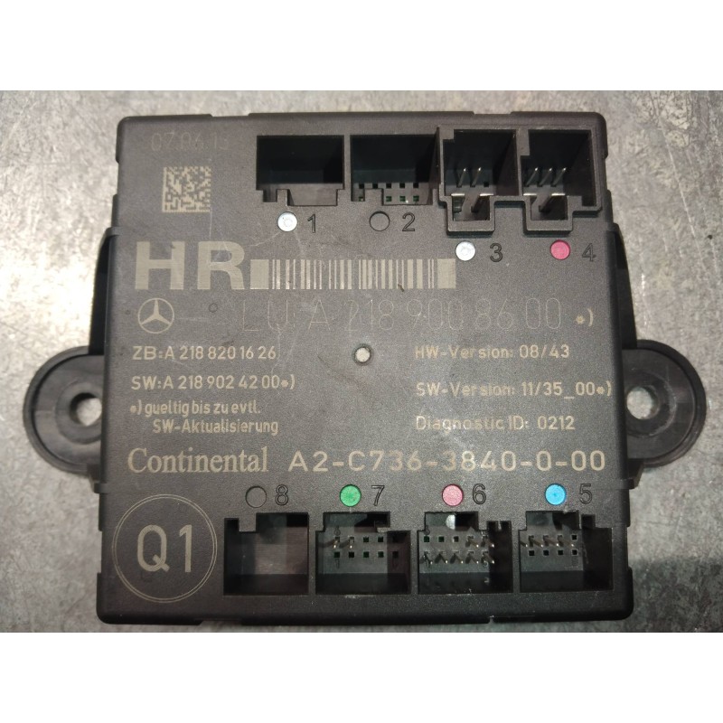 Recambio de modulo electronico para mercedes clase e (w212) familiar 3.0 cdi cat referencia OEM IAM A2189008600 A2188201626 A218