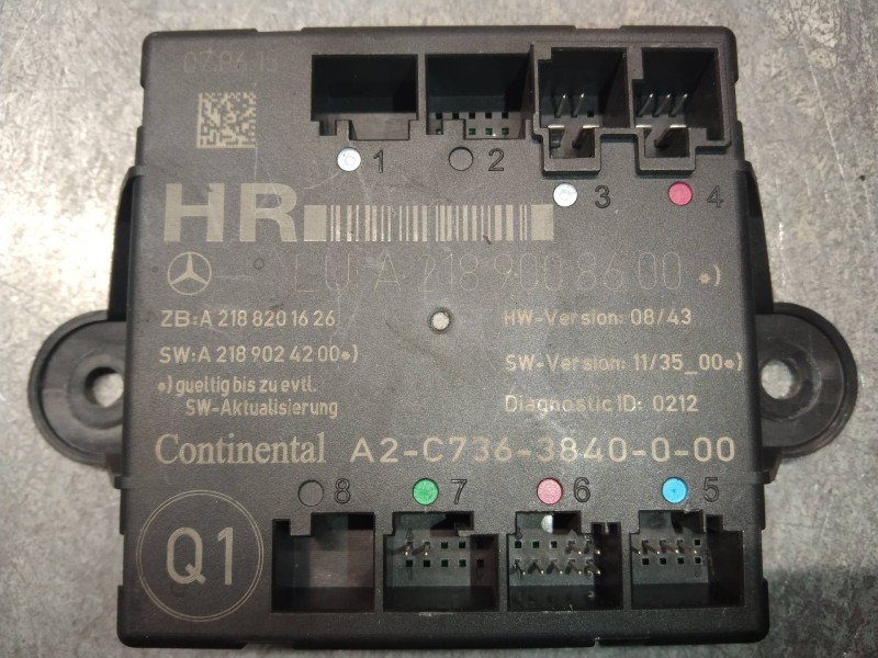 Recambio de modulo electronico para mercedes clase e (w212) familiar 3.0 cdi cat referencia OEM IAM A2189008600 A2188201626 A218