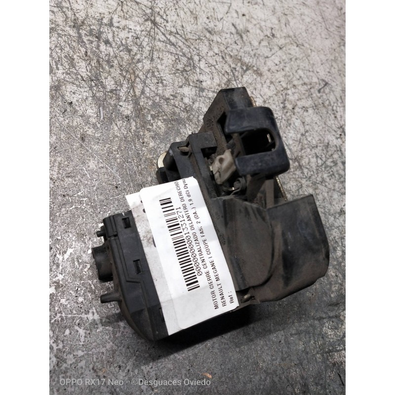 Recambio de motor cierre centralizado delantero derecho para renault megane i coupe fase 2 (da..) 1.9 dci dynamique referencia O