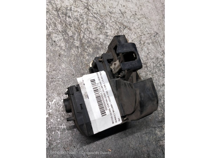 Recambio de motor cierre centralizado delantero derecho para renault megane i coupe fase 2 (da..) 1.9 dci dynamique referencia O