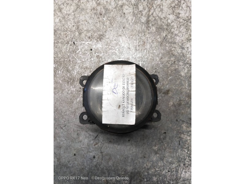 Recambio de faro antiniebla derecho para renault kangoo dynamique referencia OEM IAM   