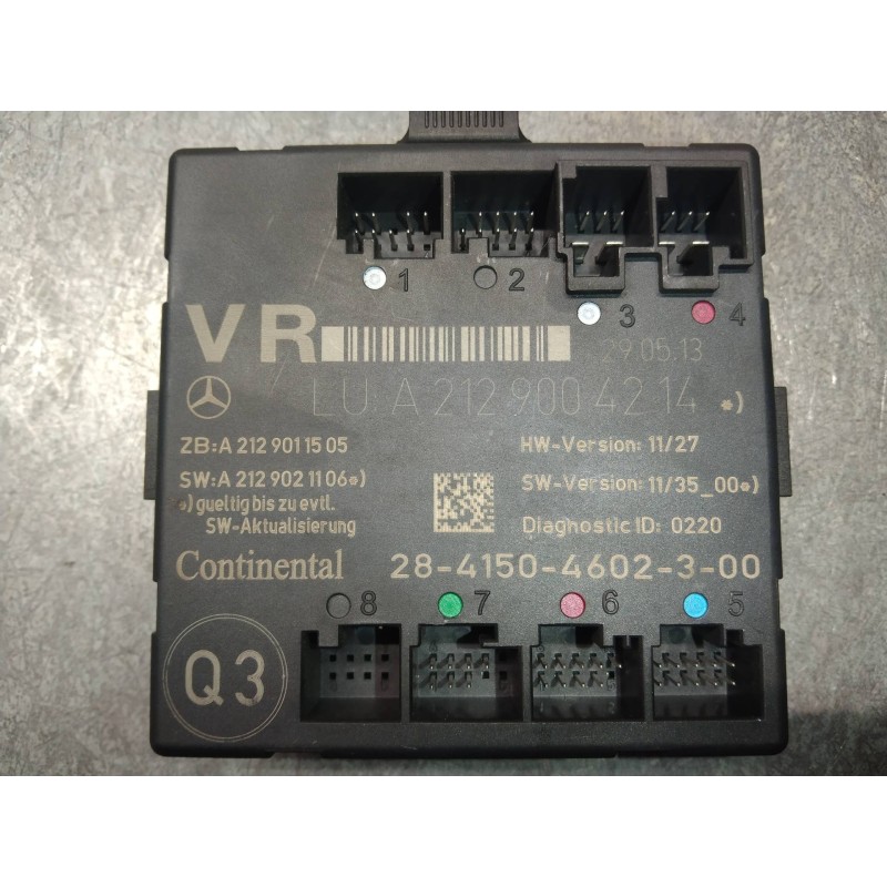 Recambio de modulo electronico para mercedes clase e (w212) familiar 3.0 cdi cat referencia OEM IAM A2129004214 A2129011505 A212
