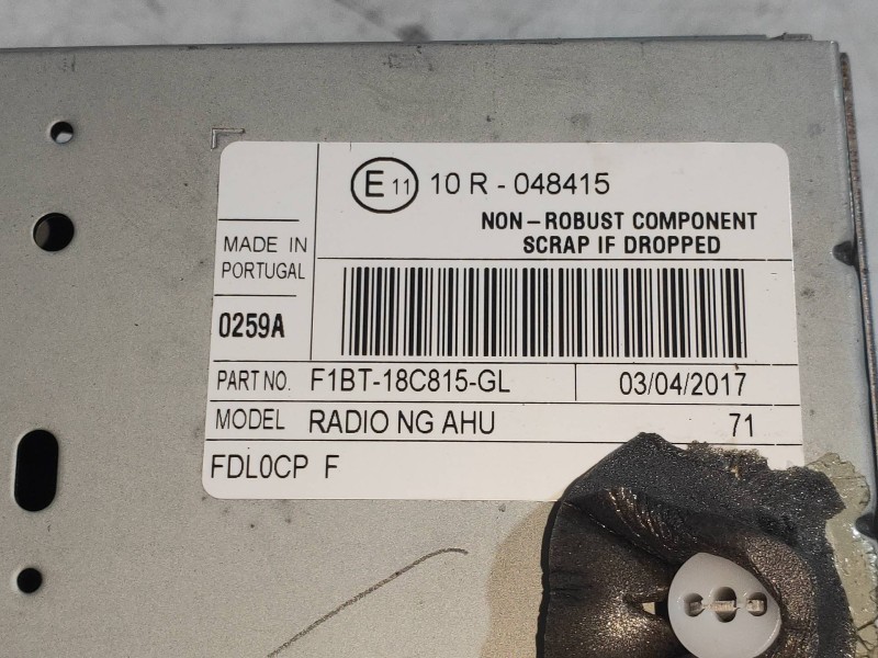 Recambio de sistema audio / radio cd para ford transit connect 1.5 tdci cat referencia OEM IAM F1BT18C815GL  