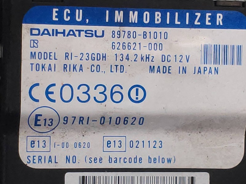 Recambio de modulo electronico para daihatsu sirion (m3..) 1,3 referencia OEM IAM 89780B1010 626621000 