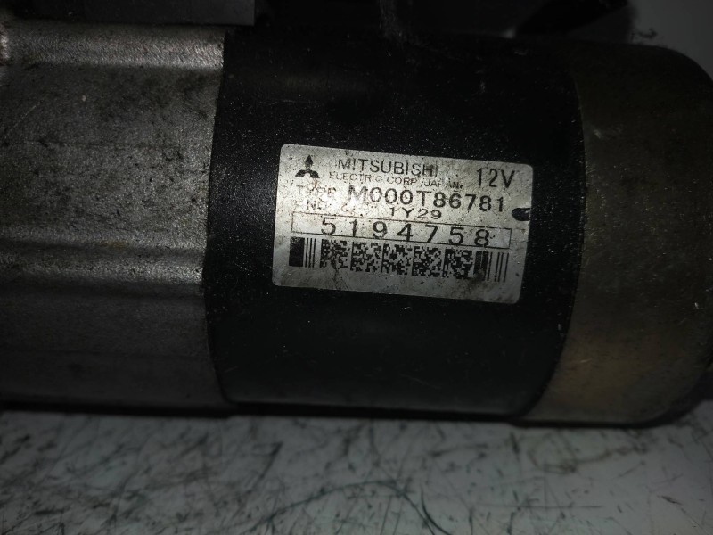 Recambio de motor arranque para saab 9-5 berlina 2.0 t vector referencia OEM IAM M000T86781 MITSUBISHI 