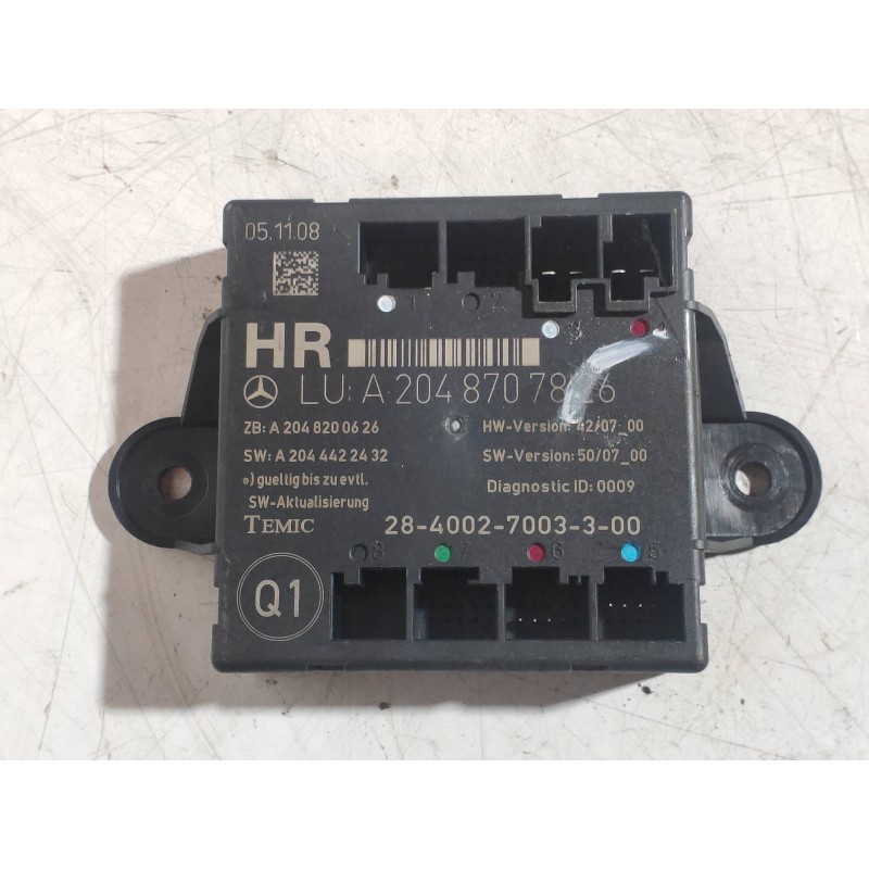 Recambio de modulo electronico para mercedes clase c (w204) berlina c 180 kompressor blueefficiency (204.044) referencia OEM IAM