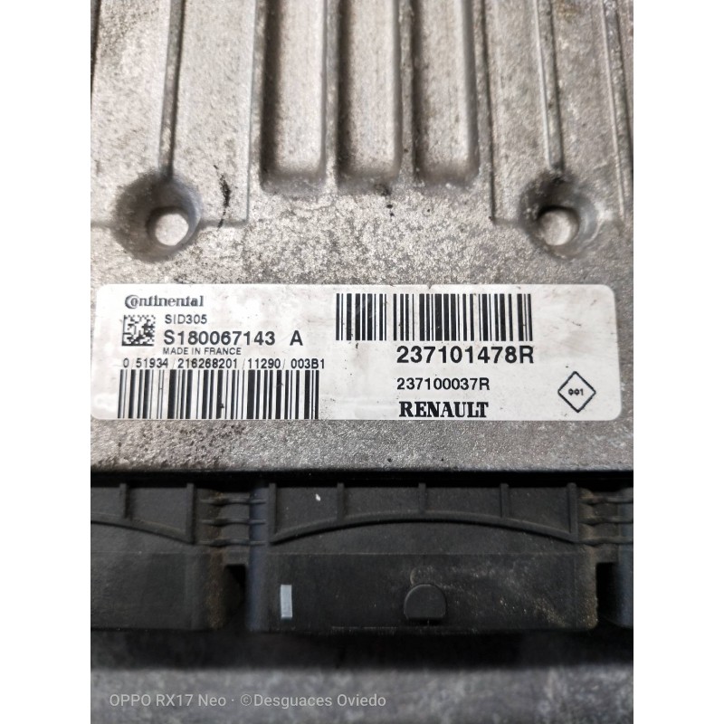 Recambio de centralita motor uce para renault megane iii sport tourer 1.5 dci diesel fap referencia OEM IAM S180067143A 23710147