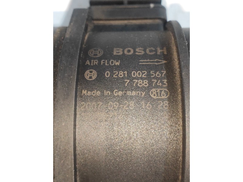 Recambio de caudalimetro para bmw serie 3 coupe (e92) 320d referencia OEM IAM 0281002567 7788743 