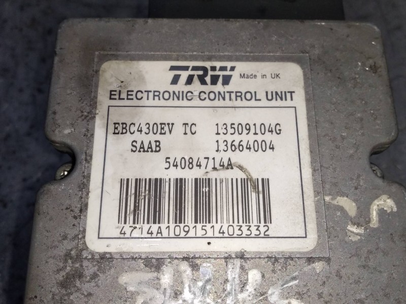 Recambio de abs para saab 9-3 berlina 1.8i arc referencia OEM IAM 54084714A 13664004 13509104G 12801328