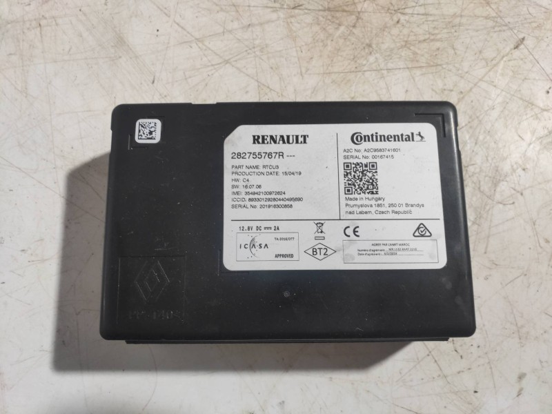 Recambio de modulo electronico para renault zoe limited referencia OEM IAM 282755767R A2C9583741601 