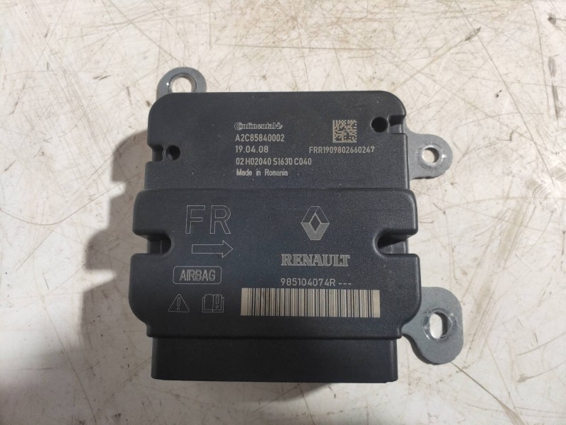 Recambio de centralita airbag para renault zoe limited referencia OEM IAM 985104074R A2C85840002 