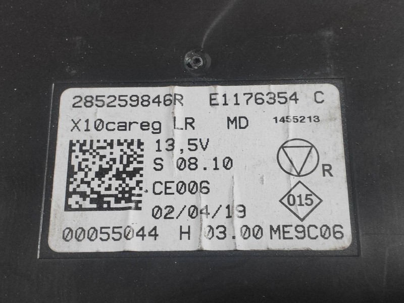 Recambio de modulo electronico para renault zoe limited referencia OEM IAM 285259846R E1176354 