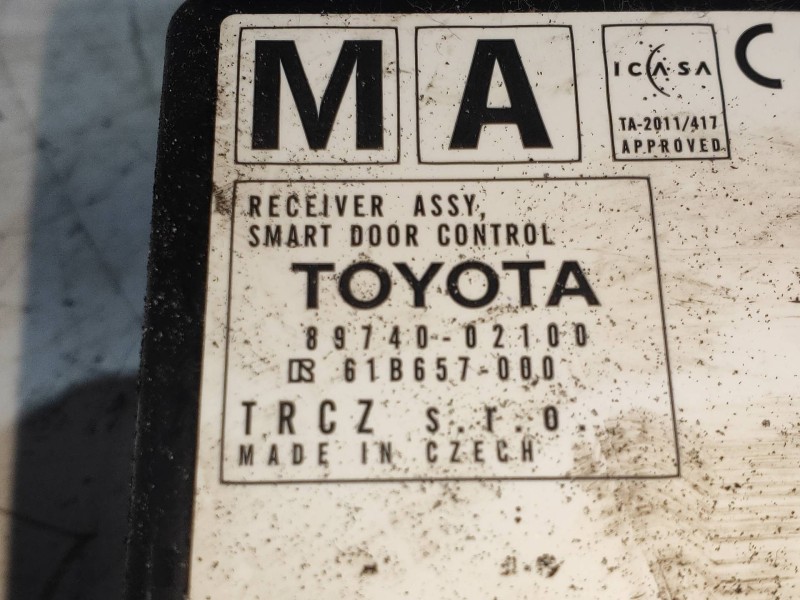 Recambio de modulo electronico para toyota auris 1.8 16v cat (híbrido) referencia OEM IAM 8974002100 61B657000 