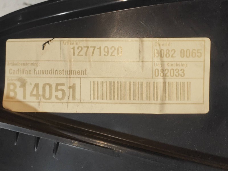 Recambio de cuadro instrumentos para cadillac bls business referencia OEM IAM 12771920 B14051 