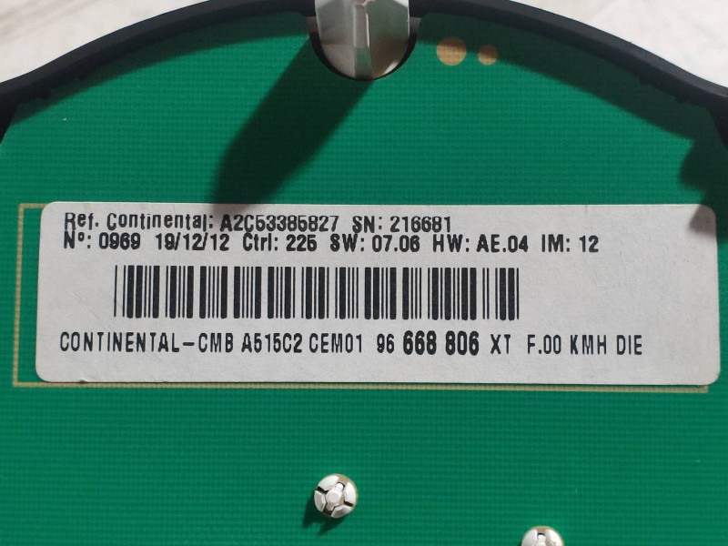 Recambio de cuadro instrumentos para citroen c3 attraction referencia OEM IAM 96668806XT A2C53395827 