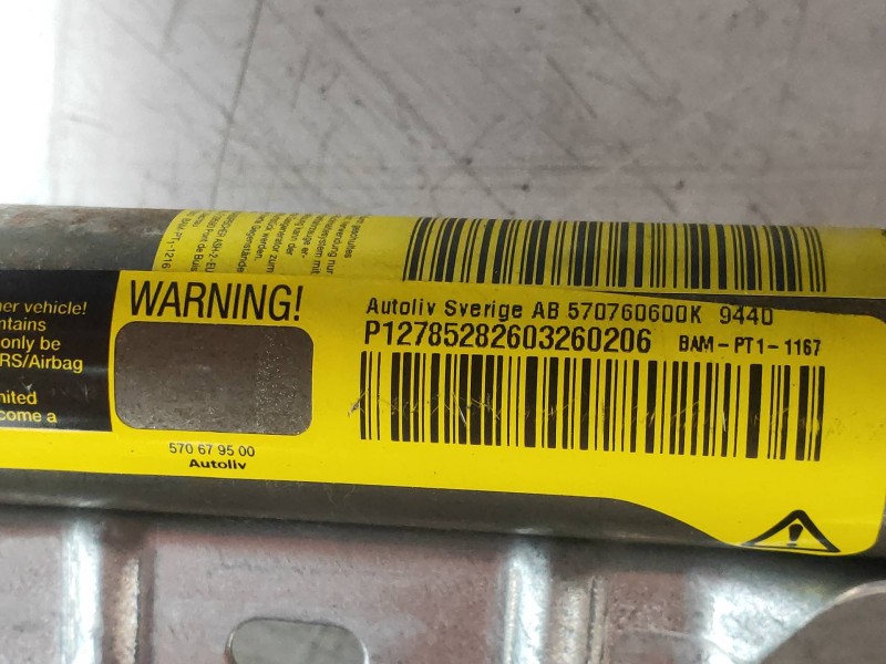 Recambio de airbag cortina delantero derecho para cadillac bls business referencia OEM IAM 570760600K  